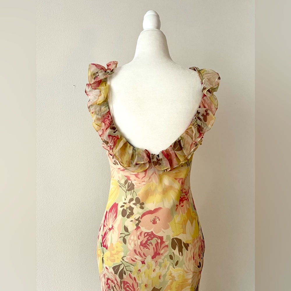 Vintage in mint condition Ralph Lauren purple label 100% silk dress Y2K size 8 - Picture 6 of 8